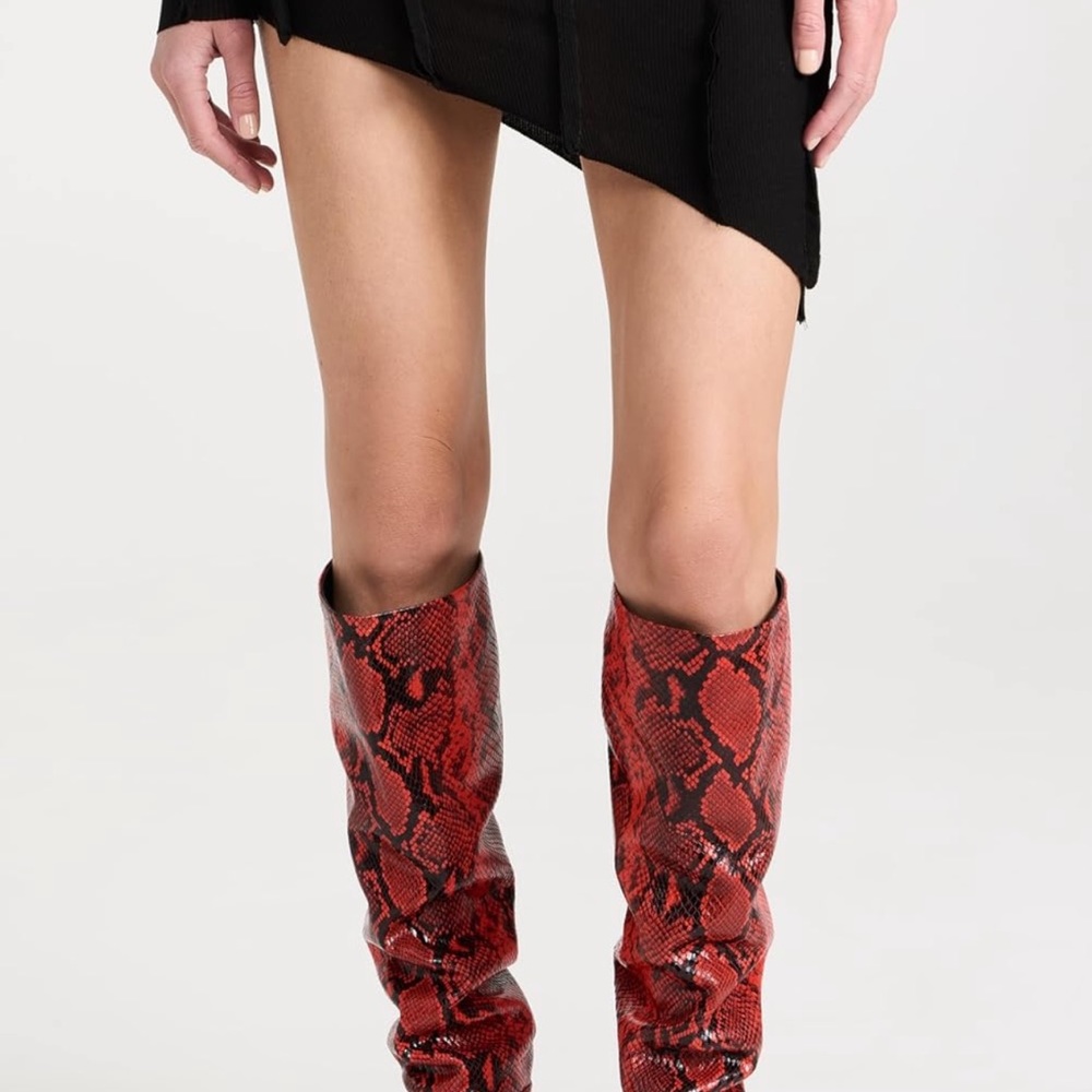 Alexander wang red viola 65 boots NWB 6 - Picture 4 of 5